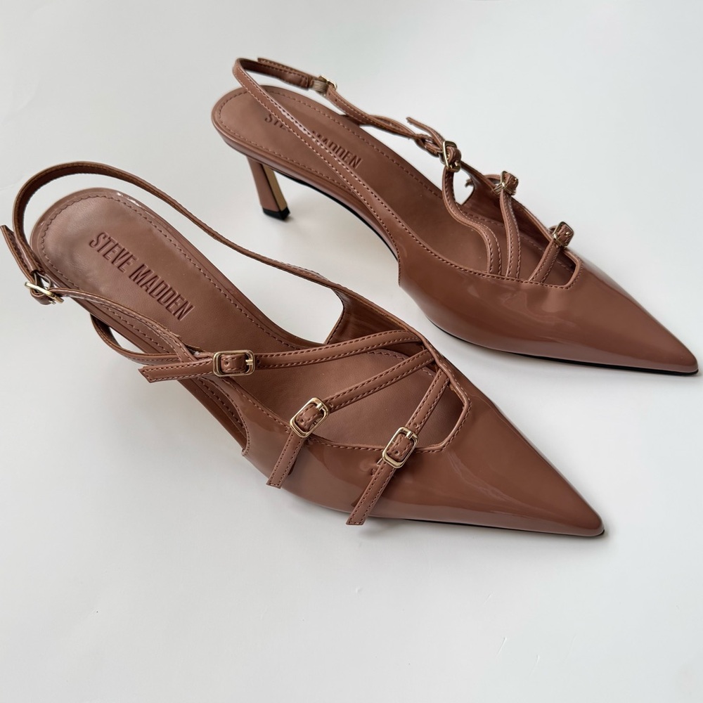 Steve Madden Tan Strappy Heels